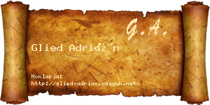 Glied Adrián névjegykártya